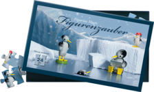 Puzzle/5256, Jigsaw Puzzle, "Penguins on Ice", 24 Pieces