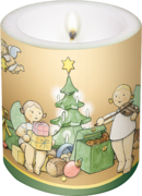 WK/Weihn, Candle "The Magic of Christmas"
