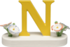 634/23/N, Letter N, with Flowers
