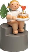 5277/650/154, Angel with Cake, on Pedestal