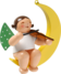 650/80/2, Angel with Violin, in Moon