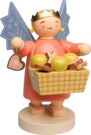 6236/3, Angel wearing Crown, Large, with Basket, Rectangular