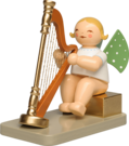 650/2026/111, Angel with Concert Harp, Sitting, 111 Years of Wendt & Kühn, Anniversary Angel 2026