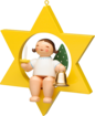 650/80/53, Angel with Bell and Candle, in Star