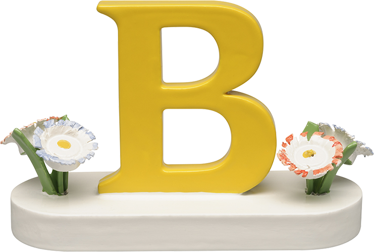 Letter B, with Flowers