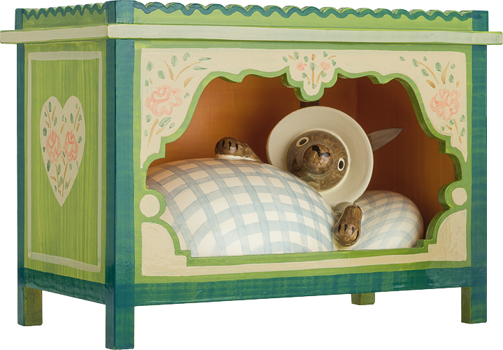 Wolf in Four-Poster Bed