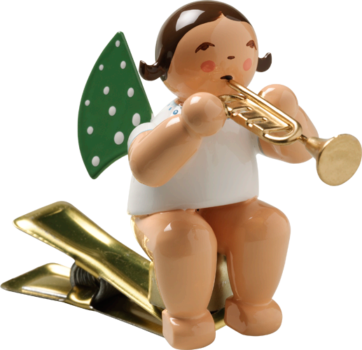 Angel with Trumpet, on Clip
