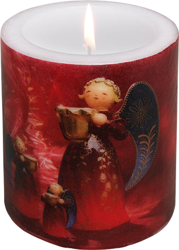 Candle "Richly Painted Angels"
