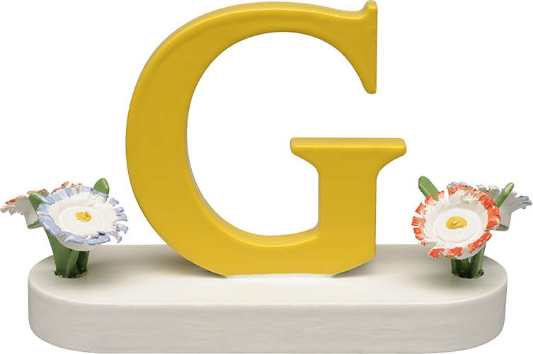 Letter G, with Flowers