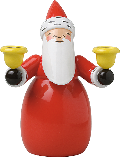 Santa Claus with Candle Holders
