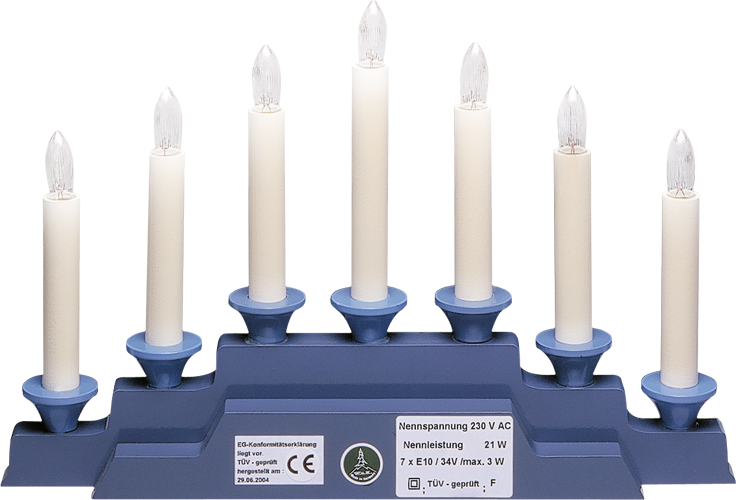 Electric Lighting for Angel Mountain 550/B, 230V/21W, 7 Candles