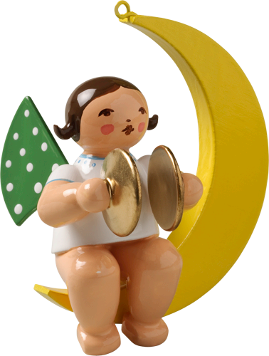 Angel with Cymbals, in Moon