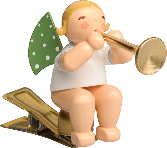 Angel with Ceremonial Trumpet, on Clip