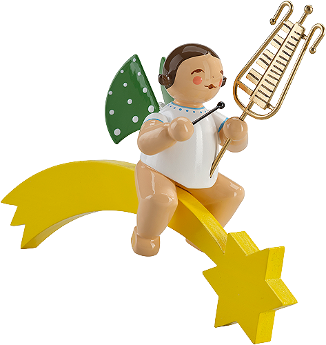 Angel with Bell Lyre, on Comet