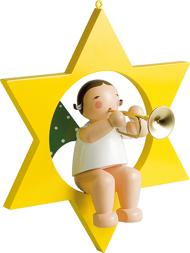 Angel with Trumpet, in Star, Large