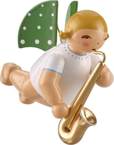 Angel with Saxophone, Suspended