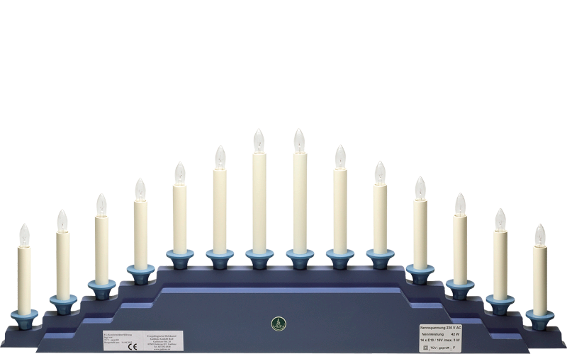 Electric Lighting for Angel Mountain 550/B5OHN, 230V/42W, 14 Candles